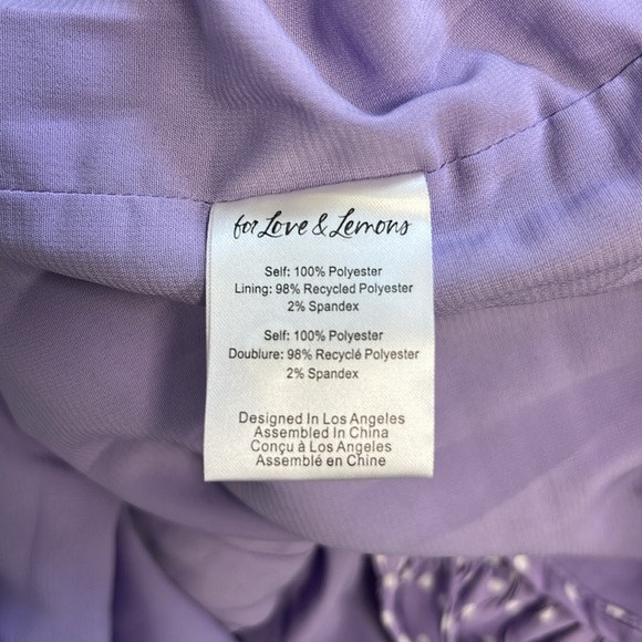 Purple Polka Dot Cocktail Dress - Picture 4 of 4